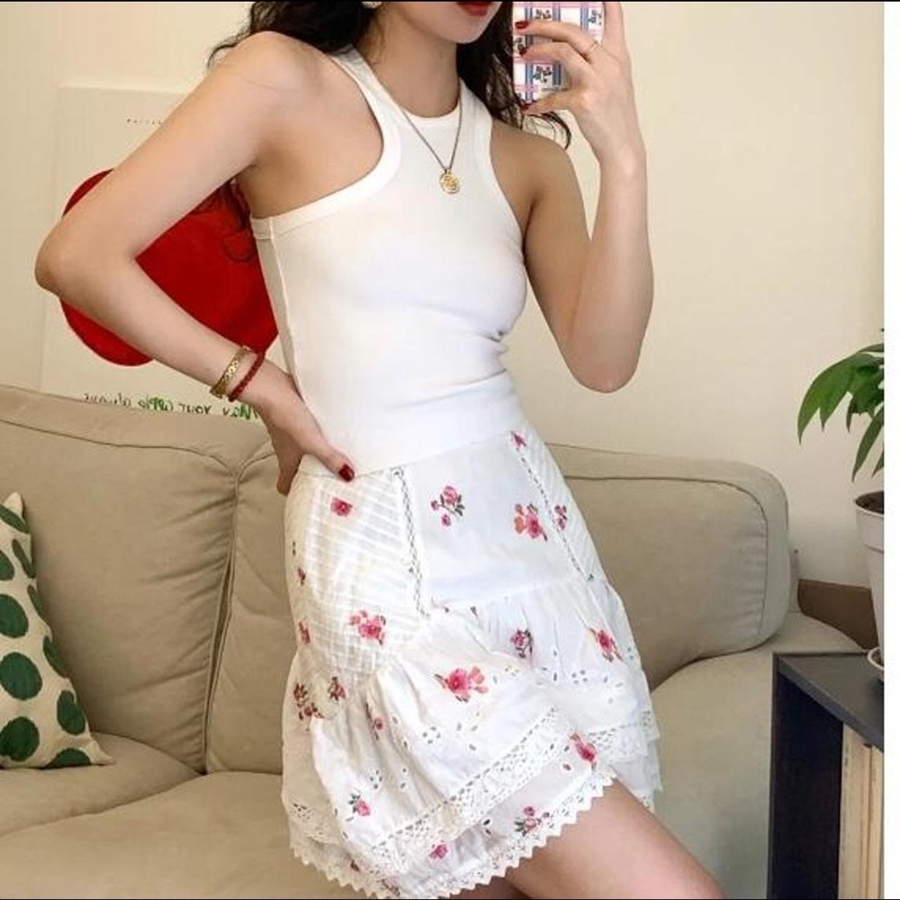 ZARA Floral Ditzy Skirt